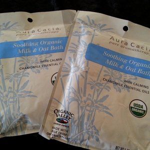 Aura Cacia Bath Soothing Organic Milk Oat Bath *NEW* Chamomile Bath Soak
